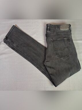 GUESS Slim Tapered Black Stretch Jeans Men’s 34 Washed Denim